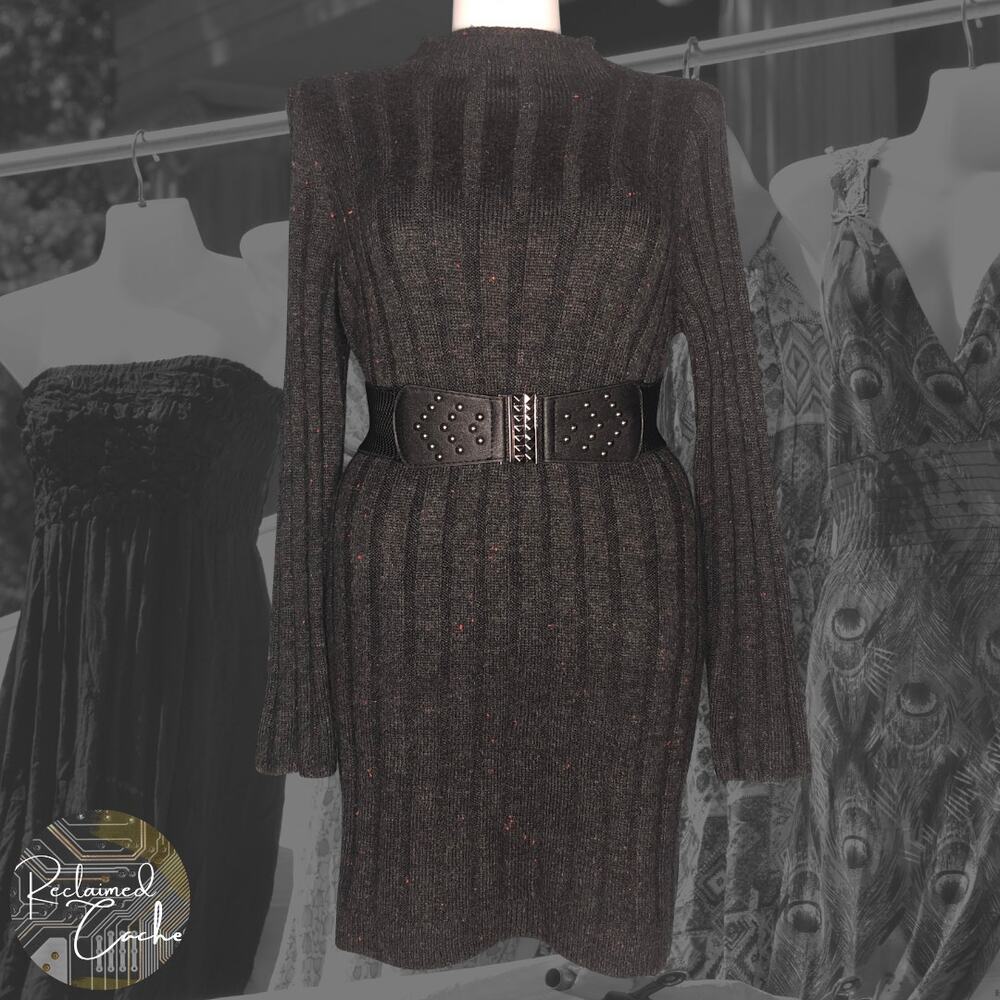 Madewell Donegal Rolled Mockneck Sweater Dress - Size XL